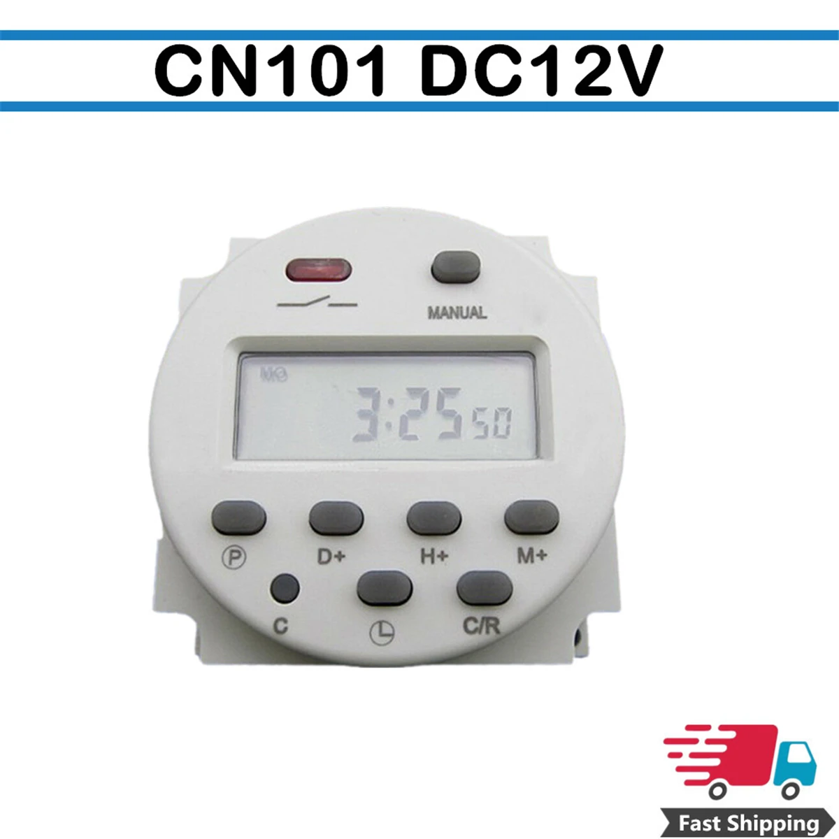 1 шт. таймер 12 В CN101A цифровой ЖК-дисплей питания программируемый реле времени 16A