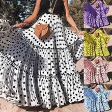 HOT SALES!!!New Arrival Summer Women Plus Size Polka Dot High Waist Ruffled A Line Swing Maxi Skirt Wholesale Dropshipping
HOT SALES!!!New Arrival Summer Women Plus Size Polka Dot High Waist Ruffled A Line Swing Maxi Skirt Wholesale Dropshipping