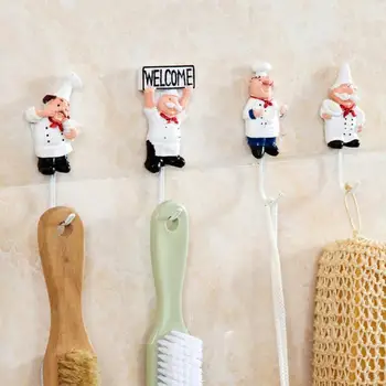 1Pcs Resin Craft Chef Figurine Wall Hook Cartoon Stainless Steel Hooks Creative Chef Character Model Home Garden Ornaments Decor
1Pcs Resin Craft Chef Figurine Wall Hook Cartoon Stainless Steel Hooks Creative Chef Character Model Home Garden Ornaments Decor