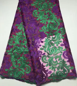 French African lace fabric high quality embroidered Nigerian net lace with guipure lace fabric 5 yards for lady dress FYL247
French African lace fabric high quality embroidered Nigerian net lace with guipure lace fabric 5 yards for lady dress FYL247
