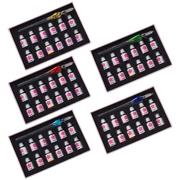 13pcs/set Cherry Blossom Bottle Dip Glass Pen Ink Fountain Dip Signature Writing U1JA
13pcs/set Cherry Blossom Bottle Dip Glass Pen Ink Fountain Dip Signature Writing U1JA