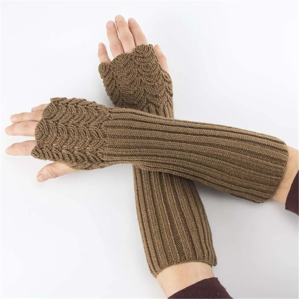 1 пара модных осенне зимних теплых женских однотонных перчаток для девушек и
