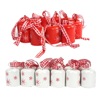12Pcs Christmas Decoration Cylindrical Bell Christmas Snowflake Small Bell Tree Hanging Home Christmas Decoration
12Pcs Christmas Decoration Cylindrical Bell Christmas Snowflake Small Bell Tree Hanging Home Christmas Decoration
