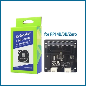 MICROBOT Raspberry Pi 4 Model B Mic Array for Microphones Array for AI Voice Quad-microphone Expansion Board RPI161
MICROBOT Raspberry Pi 4 Model B Mic Array for Microphones Array for AI Voice Quad-microphone Expansion Board RPI161