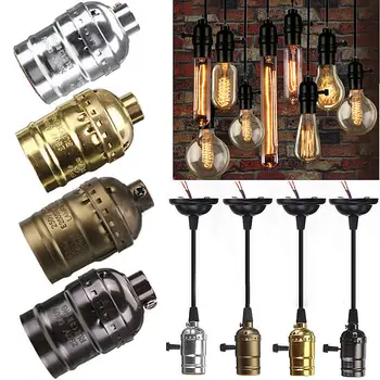 Retro Vintage Edison E26/E27 Screw Bulb Aluminum Shell Base Lamp Bulb Holder Pendant Lighting Socket Ceiling Light Adaptor Cable
Retro Vintage Edison E26/E27 Screw Bulb Aluminum Shell Base Lamp Bulb Holder Pendant Lighting Socket Ceiling Light Adaptor Cable