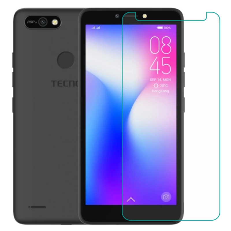 Закаленное стекло для Tecno POP 2F (B1F) Стекло 9H 2.5D защитная пленка Взрывозащищенная