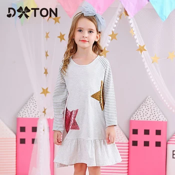 DXTON Girls Dresses With Sequin Long Sleeve Girl Winter Dress 2019 Christmas Children Clothing Stripe Casual Costume For Girls
DXTON Girls Dresses With Sequin Long Sleeve Girl Winter Dress 2019 Christmas Children Clothing Stripe Casual Costume For Girls