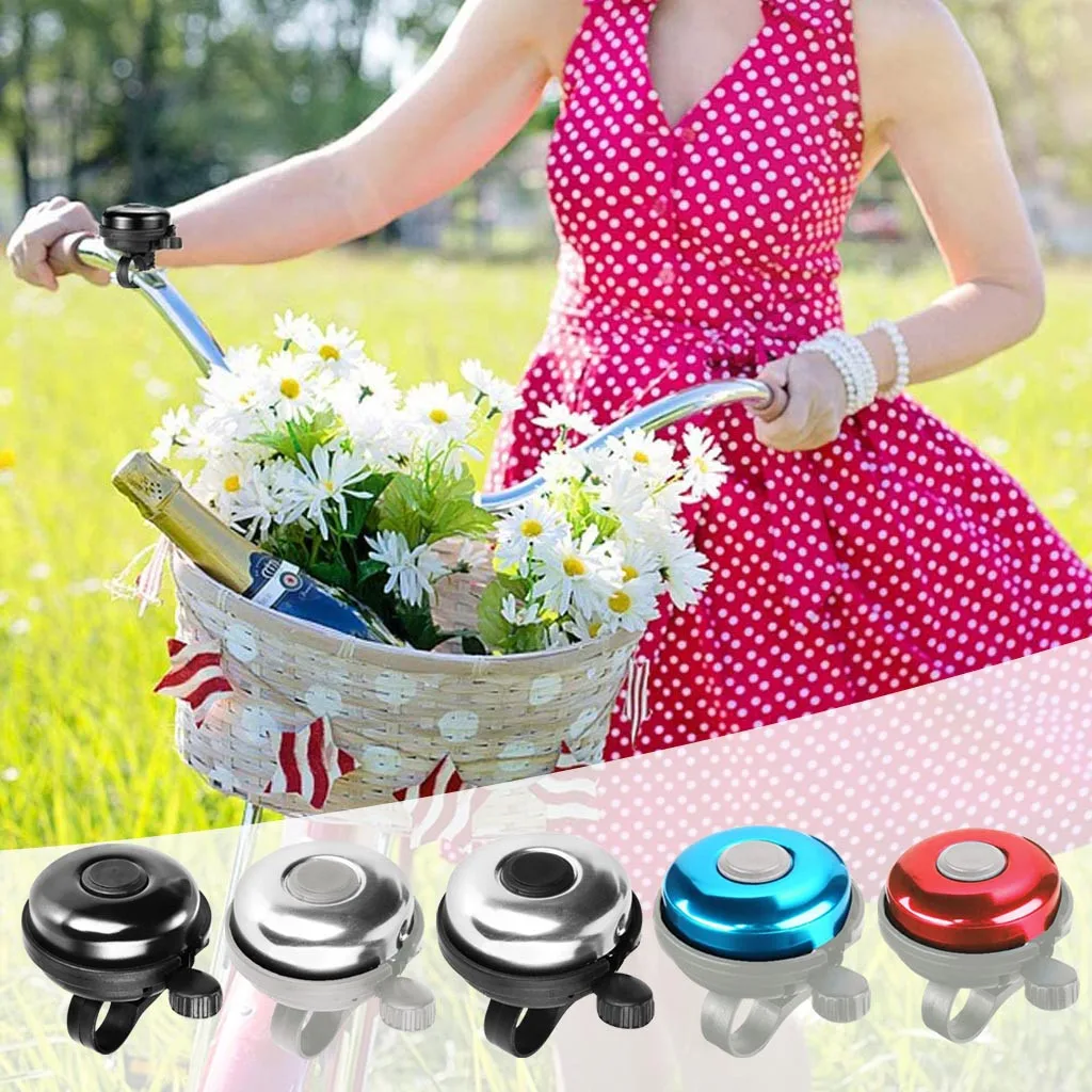 

Classic garden bicycle bell Right Hand Bicycle Bike Bell Aluminum Loud Crisp Clear Sound Adults Kids Ringer DIY decoration C1