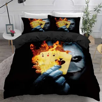 HELENGILI 3D Bedding Set Clown Joker Print Duvet Cover Set Bedcloth with Pillowcase Bed Set Home Textiles #JO01
HELENGILI 3D Bedding Set Clown Joker Print Duvet Cover Set Bedcloth with Pillowcase Bed Set Home Textiles #JO01
