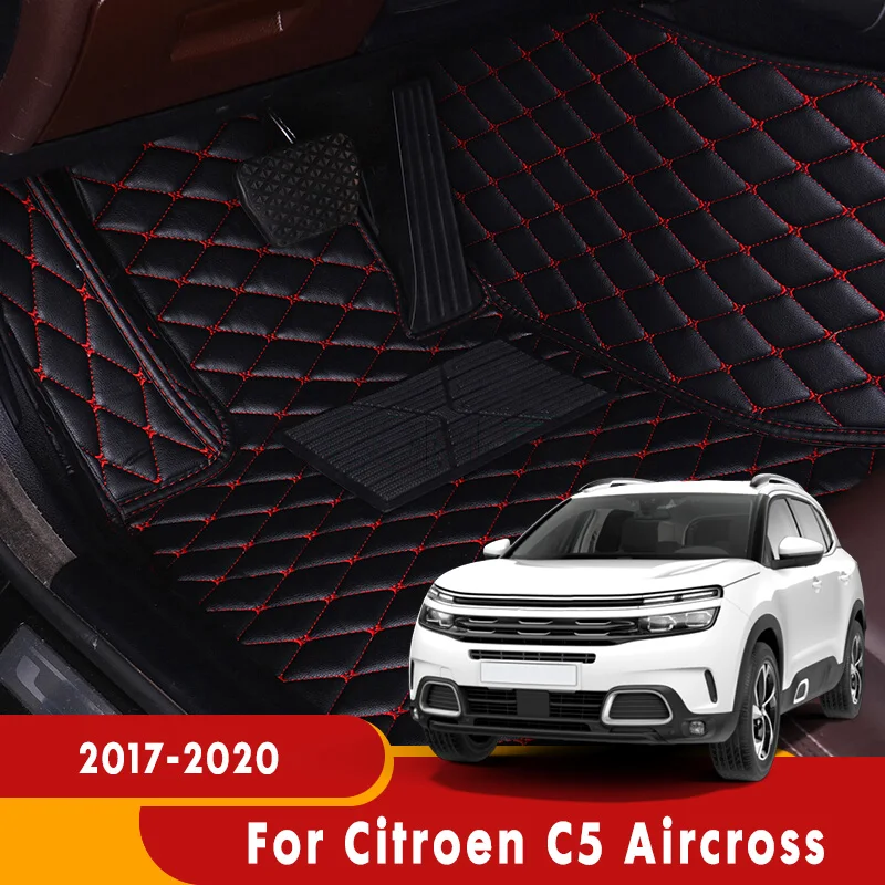 Car Carpets Leather Dash Rugs Auto Styling Parts Floor Mats For Citroen C5 Aircross 2017 2018 2019 2020 Citron | Автомобили и