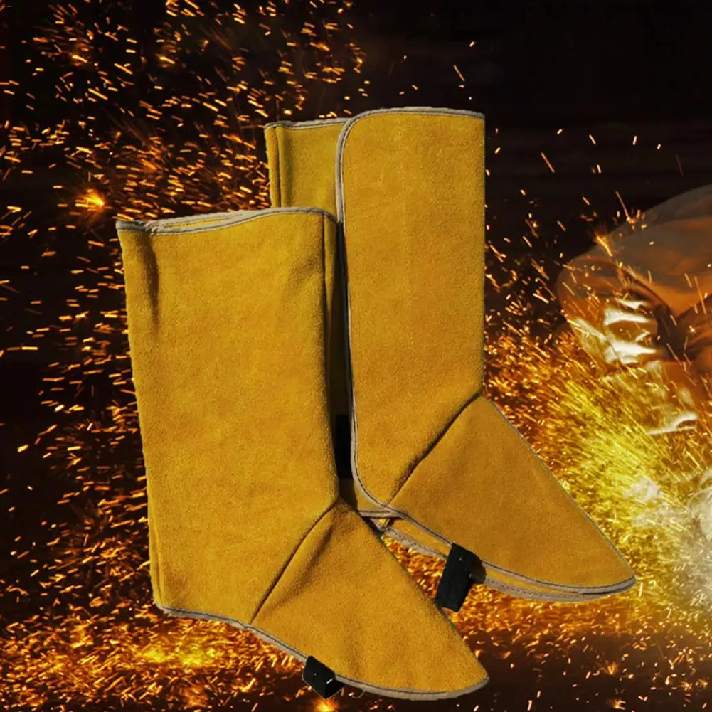 Leather Welding Spats Protective Shoes Feet Cover Protection Flame Resistant Boot for Welder
Leather Welding Spats Protective Shoes Feet Cover Protection Flame Resistant Boot for Welder