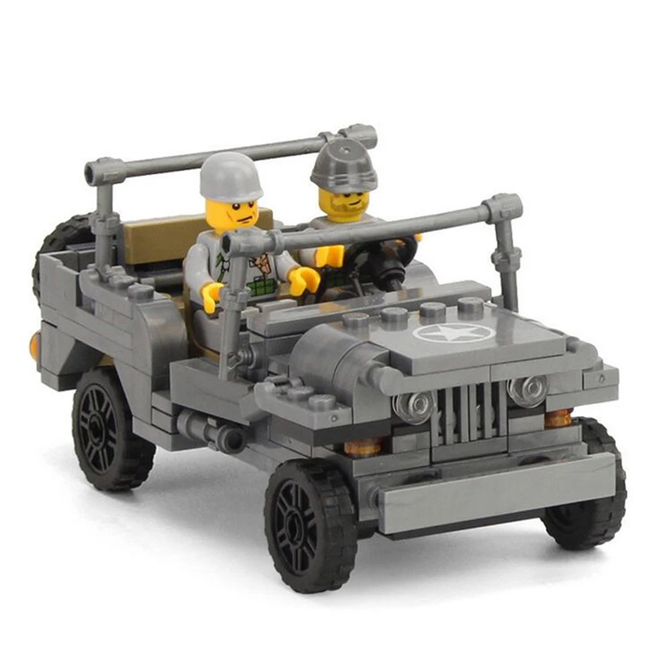199pcs War Military Jeep Soldiers Patrolling Building-block Toys Compatible with Legoinglys DIY Educating Children Christma Gift
199pcs War Military Jeep Soldiers Patrolling Building-block Toys Compatible with Legoinglys DIY Educating Children Christma Gift