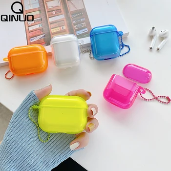 Cute Candy Colorful Earphone Cover For Apple AirPods Pro 3 Air Pods 2 Transparent Soft TPU Cases Clear Accessories With Keychain
Cute Candy Colorful Earphone Cover For Apple AirPods Pro 3 Air Pods 2 Transparent Soft TPU Cases Clear Accessories With Keychain