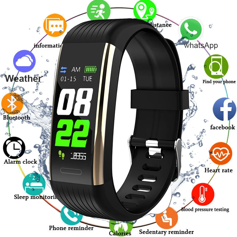 Sport Fitness Bracelet Activity Tracker Blood Pressure Smart Bracelet Heart Rate Monitor Waterproof Smart Watch For Android IOS 
Sport Fitness Bracelet Activity Tracker Blood Pressure Smart Bracelet Heart Rate Monitor Waterproof Smart Watch For Android IOS