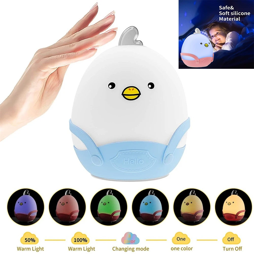 Cute LED Night Light Rechargeable Soft Silicone Touch Sensor Night Light Lamp For Kids Bedroom Decor Holiday Christmas Gift
Cute LED Night Light Rechargeable Soft Silicone Touch Sensor Night Light Lamp For Kids Bedroom Decor Holiday Christmas Gift