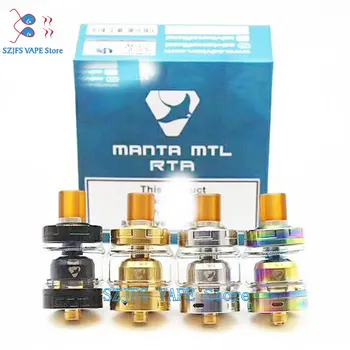 Manta MTL RTA 22mm Atomizer Rebuildable Tank Single Coil 4 levels Bottom Airflow Control e-Cigarette vs VS Zeus X Dead Rabbit
Manta MTL RTA 22mm Atomizer Rebuildable Tank Single Coil 4 levels Bottom Airflow Control e-Cigarette vs VS Zeus X Dead Rabbit