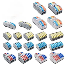 Mini Fast Wire Cable Connectors Universal Compact Conductor Spring Splicing Wiring Connector Push-in Terminal Block SPL-2/3 212
Mini Fast Wire Cable Connectors Universal Compact Conductor Spring Splicing Wiring Connector Push-in Terminal Block SPL-2/3 212