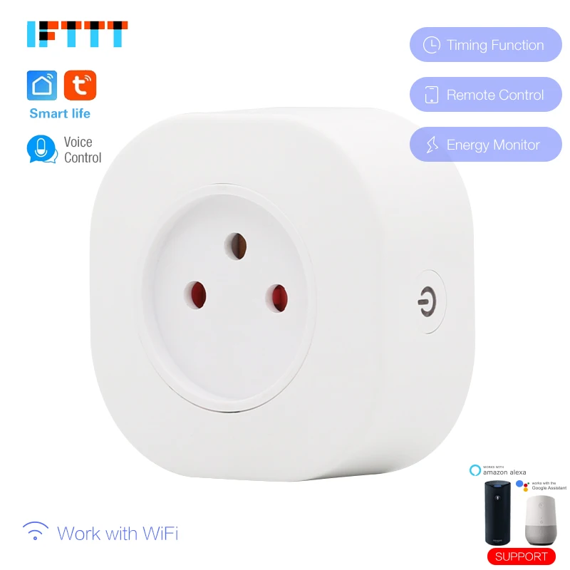 16A Israel WIFI Smart IL Plug Power Monitor Smart Socket Outlet Voice Intelligent Control Work with Alexa Google home TUYA APP
16A Israel WIFI Smart IL Plug Power Monitor Smart Socket Outlet Voice Intelligent Control Work with Alexa Google home TUYA APP