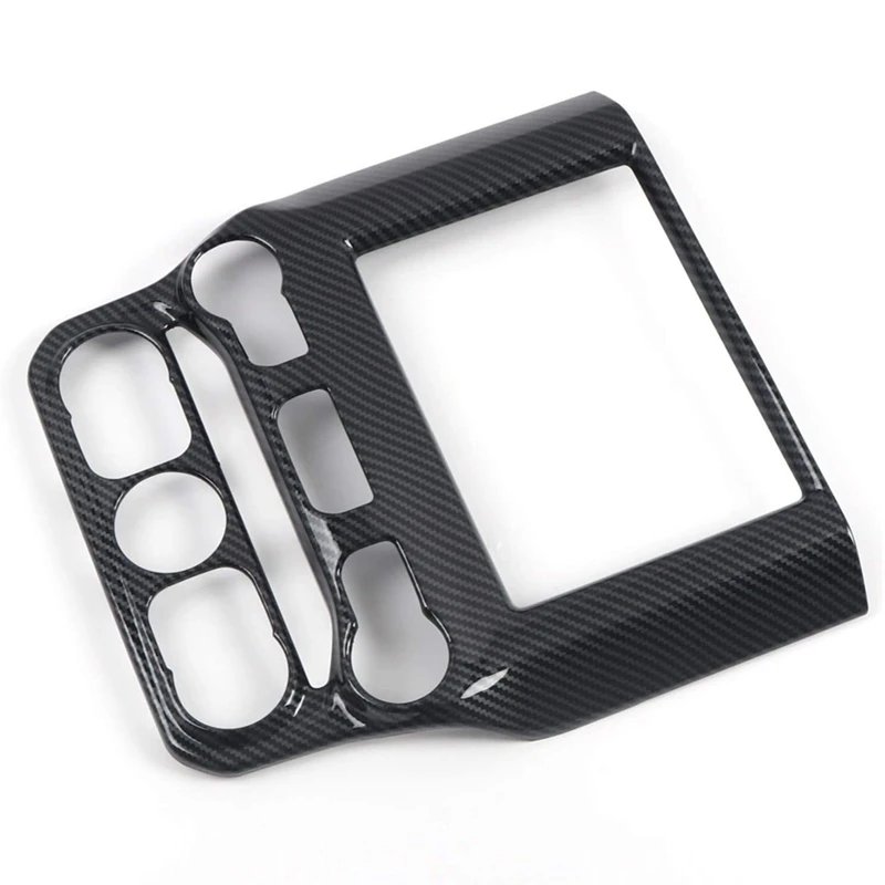 Car Carbon Fiber Central Control Navigation Screen Cover Trim for Dodge Ram 1500 2019 2020 Accessories | Автомобили и мотоциклы