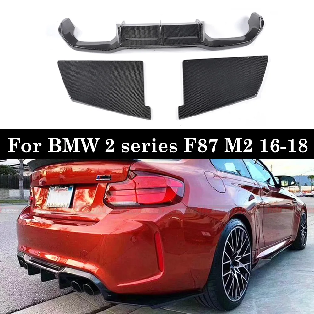 3pcs/ set Rear Bumper Diffuser Boot Lip Carbon Fiber For 2 series F87 M2 2016-18 MTC style Diffusers Protector Cary Styling
3pcs/ set Rear Bumper Diffuser Boot Lip Carbon Fiber For 2 series F87 M2 2016-18 MTC style Diffusers Protector Cary Styling