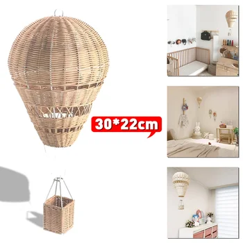 Handmade Woven Rattan Hot Air Balloon Crafts Nordic Style Kids Room Decoration Children Bedroom Kindergarten Wall Hanging Decor
Handmade Woven Rattan Hot Air Balloon Crafts Nordic Style Kids Room Decoration Children Bedroom Kindergarten Wall Hanging Decor
