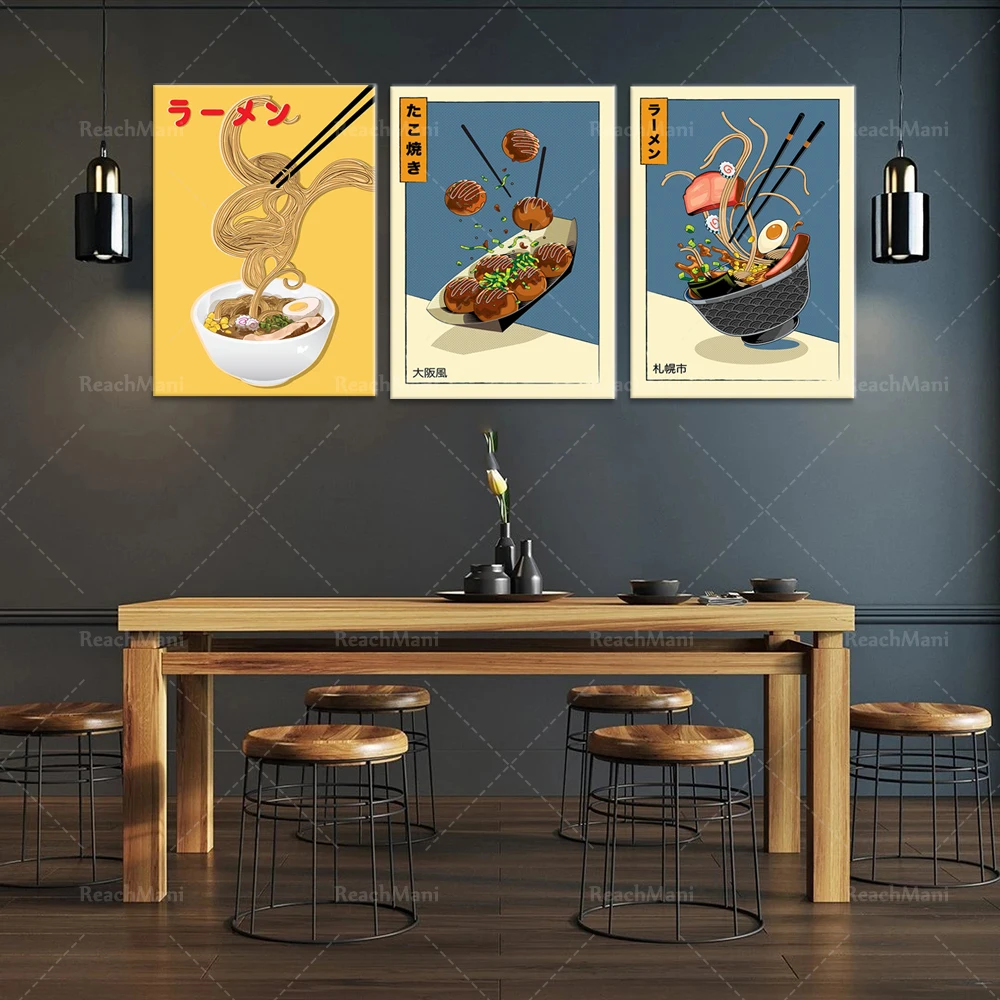 Japan Ramen And Takoyaki | Food Print | Home Minimalism Bedroom Decoration Canvas Painting Modern Home Decor Posters Gift
Japan Ramen And Takoyaki | Food Print | Home Minimalism Bedroom Decoration Canvas Painting Modern Home Decor Posters Gift