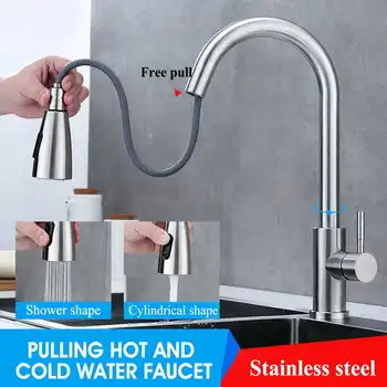 Space Aluminum Drawable Kitchen Faucet Pull Out Hot and Cold Water Faucet 360° Rotation Faucet Single Handle Mixer Tap
Space Aluminum Drawable Kitchen Faucet Pull Out Hot and Cold Water Faucet 360° Rotation Faucet Single Handle Mixer Tap