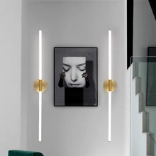 FANPINFANDO Gold Modern LED brief bedroom study wall lights simple bedside lamp Acrylic light pipe Living room wall lamps
FANPINFANDO Gold Modern LED brief bedroom study wall lights simple bedside lamp Acrylic light pipe Living room wall lamps
