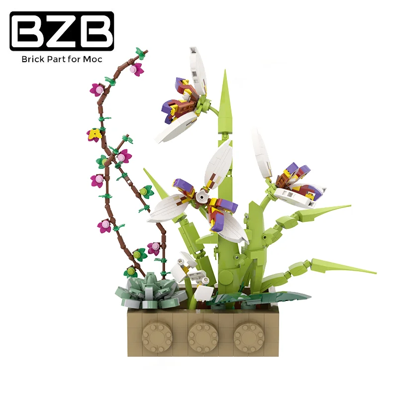 BZB MOC Creative Botanical Garden Romantic Flowers Orchid Potted Bonsai Building Block Model Kids DIY Puzzle Game Toy Best Gift
BZB MOC Creative Botanical Garden Romantic Flowers Orchid Potted Bonsai Building Block Model Kids DIY Puzzle Game Toy Best Gift