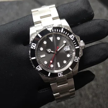 Aseptic Dial gray 40mm Men's Watch Mechanical Automatic Stainless Steel Sapphire Glass 2813 Movement Ceramic Bezel 03
Aseptic Dial gray 40mm Men's Watch Mechanical Automatic Stainless Steel Sapphire Glass 2813 Movement Ceramic Bezel 03