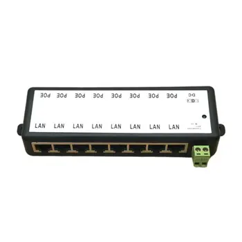New 8 Ports POE Injector POE Splitter for CCTV Network POE Camera Power Over Ethernet IEEE802.3af
New 8 Ports POE Injector POE Splitter for CCTV Network POE Camera Power Over Ethernet IEEE802.3af