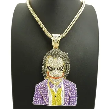 New Hip Hop Gold Chain Necklace Men Exaggerated Big Pendant Rapper Necklace Jewelry Fashion Crystal Necklaces Choker Men Gifts
New Hip Hop Gold Chain Necklace Men Exaggerated Big Pendant Rapper Necklace Jewelry Fashion Crystal Necklaces Choker Men Gifts