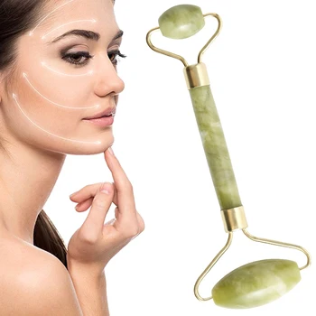Face Lifting Tool Quartz Jade Roller Massage Double Head Natural Jade Facial Massager Roller Stone Face Thin Neck Massager 
Face Lifting Tool Quartz Jade Roller Massage Double Head Natural Jade Facial Massager Roller Stone Face Thin Neck Massager