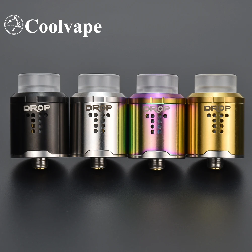 WOLF COOLVAPE Drop RDA 24mm vape atomizer with squonk BF Pin Rebuildable Dripping 316ss Single / Dual Coils Vaporizer Tank
WOLF COOLVAPE Drop RDA 24mm vape atomizer with squonk BF Pin Rebuildable Dripping 316ss Single / Dual Coils Vaporizer Tank