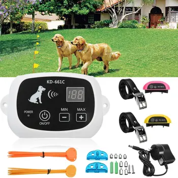 Rechargeable Dog Pet Electronic Fence Wireless Dog Fence Pet Containment System Transmitter Collar Waterproof Pet Trainer
Rechargeable Dog Pet Electronic Fence Wireless Dog Fence Pet Containment System Transmitter Collar Waterproof Pet Trainer