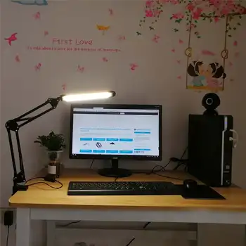 6W 56leds 3color Swing Arm Desk Lamp USB Dimmable Flexible Clamp Table Lamp 500LM Stepless Eye Protection Reading Light DC5V 
6W 56leds 3color Swing Arm Desk Lamp USB Dimmable Flexible Clamp Table Lamp 500LM Stepless Eye Protection Reading Light DC5V