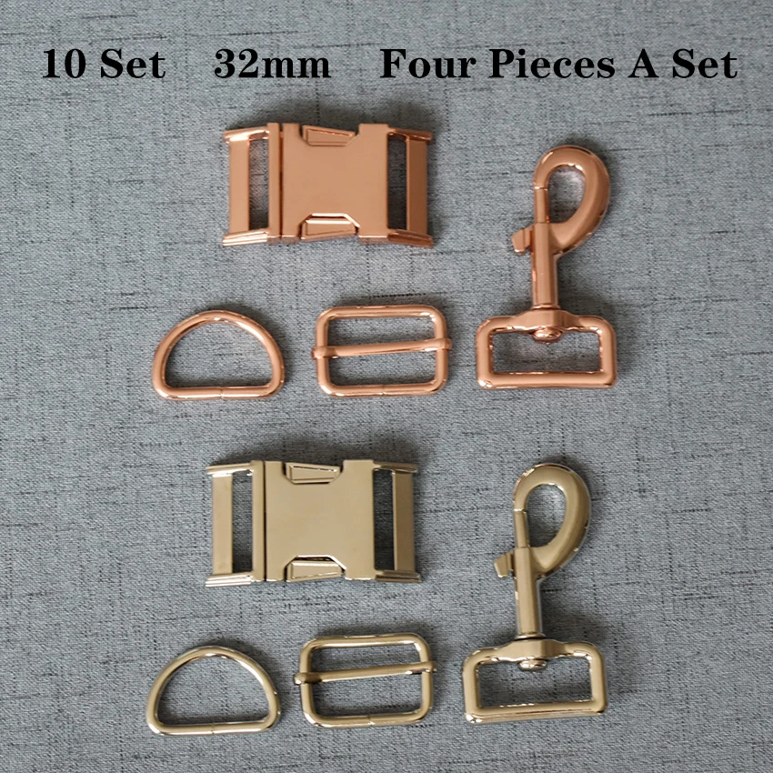 10 Set 32mm Metal D Ring+Snap Hook+Adjustable+Release Buckle DIY Dog Collar and Leash Accessories 4JT32mm7826
10 Set 32mm Metal D Ring+Snap Hook+Adjustable+Release Buckle DIY Dog Collar and Leash Accessories 4JT32mm7826