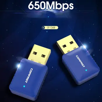 USB 4.2 Dual Frequency 650M 2-In-1 Wireless Network Card Cf-726B ComPUter Adapter WIFI Receiver Transmitter
USB 4.2 Dual Frequency 650M 2-In-1 Wireless Network Card Cf-726B ComPUter Adapter WIFI Receiver Transmitter