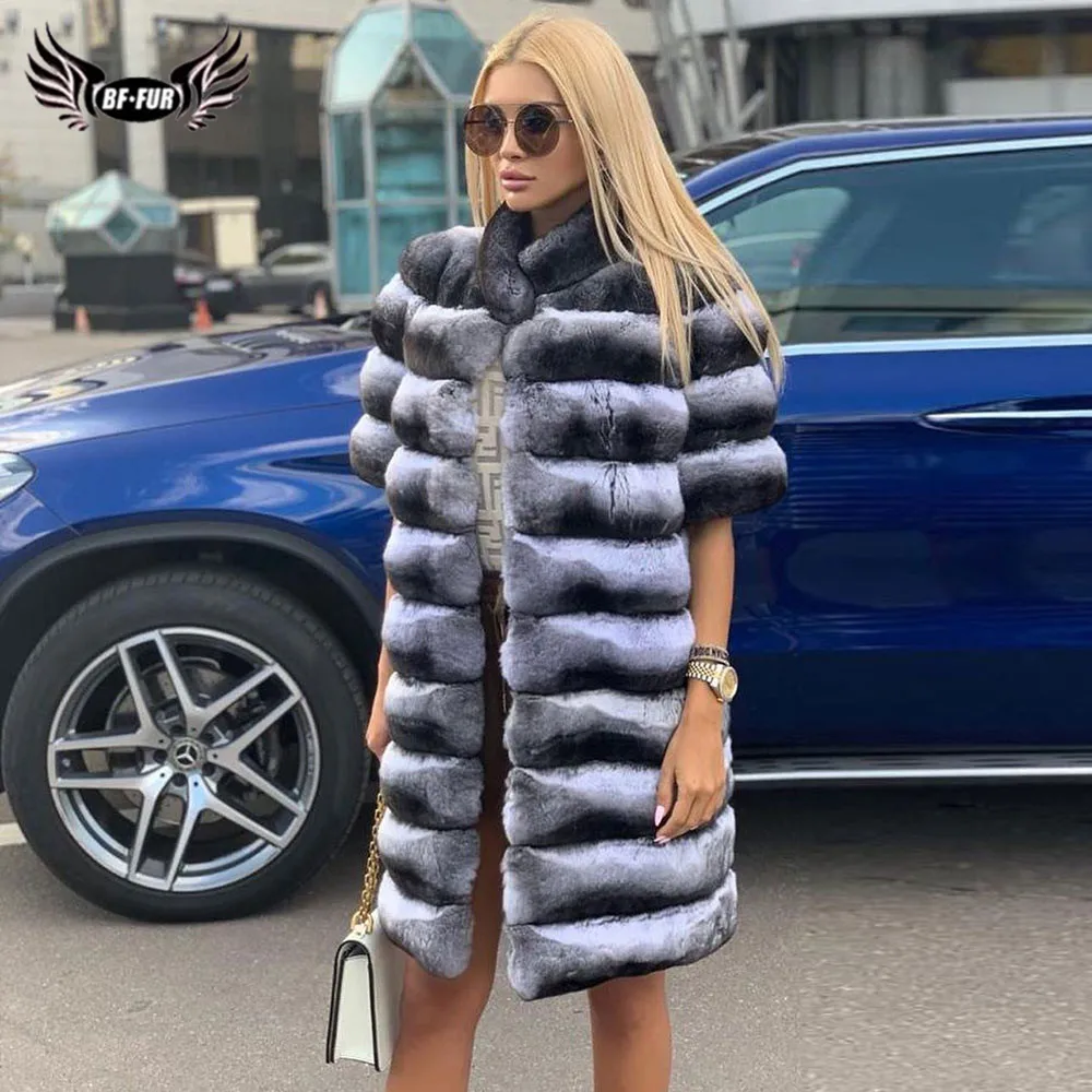 BFFUR Natural Real Chinchilla Color Rex Rabbit Fur Coats Women Whole Skin Genuine Rabbit Fur Jacket Stand Collar Overcoats Woman 
BFFUR Natural Real Chinchilla Color Rex Rabbit Fur Coats Women Whole Skin Genuine Rabbit Fur Jacket Stand Collar Overcoats Woman