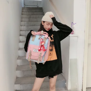 Mens Womens Backpack Patchwork School Girl Backpack Laptop Notebook Travel School Bag
Mens Womens Backpack Patchwork School Girl Backpack Laptop Notebook Travel School Bag