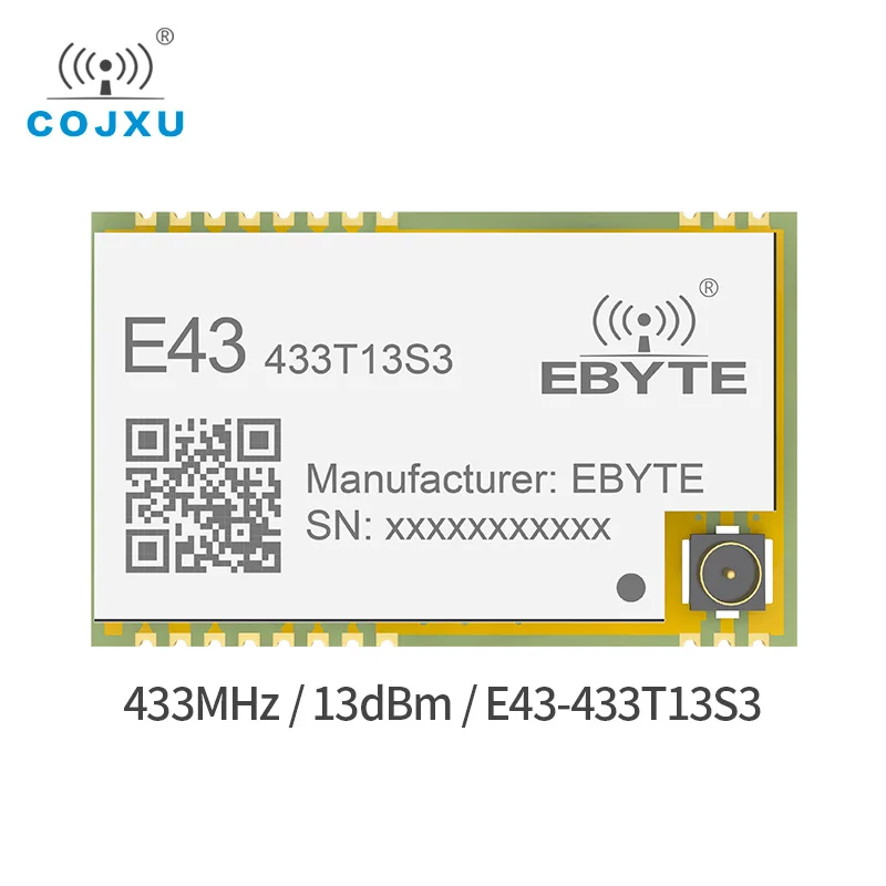 433MHz 425MHz RF Module UART IoT 13dBm E43-433T13S3 IPEX Stamp Hole Antenna SMD Wireless Transceiver Transmitter and Receiver
433MHz 425MHz RF Module UART IoT 13dBm E43-433T13S3 IPEX Stamp Hole Antenna SMD Wireless Transceiver Transmitter and Receiver