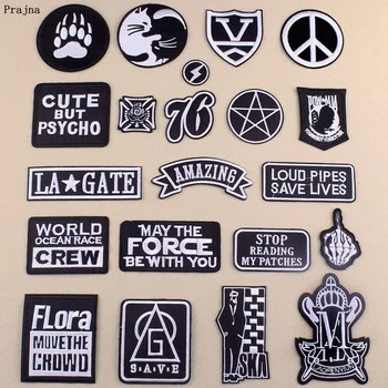 Prajna Black and White Patches For Clothes Embroidered Patches For Clothing Applique Iron On Patches Stripes On Clothes Badges
Prajna Black and White Patches For Clothes Embroidered Patches For Clothing Applique Iron On Patches Stripes On Clothes Badges