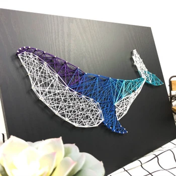 DIY Nail String Art Kit Whale Winding Lines Drawing Painting Art Kit with Frame 3D Yarn Painting Pin String Art
DIY Nail String Art Kit Whale Winding Lines Drawing Painting Art Kit with Frame 3D Yarn Painting Pin String Art