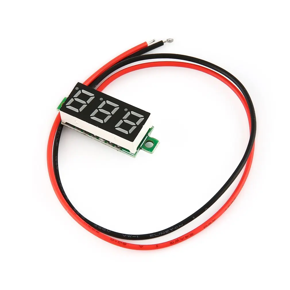 1/2pcs 2.5-30V 0.28in 2 Wire LED Digital Display Panel Voltmeter Electric Voltage Meter for Auto Battery Car Motorcycle
1/2pcs 2.5-30V 0.28in 2 Wire LED Digital Display Panel Voltmeter Electric Voltage Meter for Auto Battery Car Motorcycle