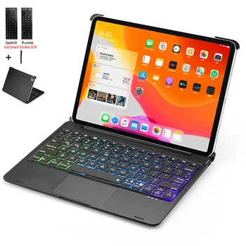 For iPad 11'' 2020 Touchpad Backlight Wireless Bluetooth Keyboard Case Cover For iPad Pro 11' Aluminum Alloy Stand Fundas+Stylus
For iPad 11'' 2020 Touchpad Backlight Wireless Bluetooth Keyboard Case Cover For iPad Pro 11' Aluminum Alloy Stand Fundas+Stylus