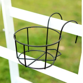 Hanging Plant Iron Racks Balcony Round Flower Pot Rack Railing Fence Outdoor
Hanging Plant Iron Racks Balcony Round Flower Pot Rack Railing Fence Outdoor