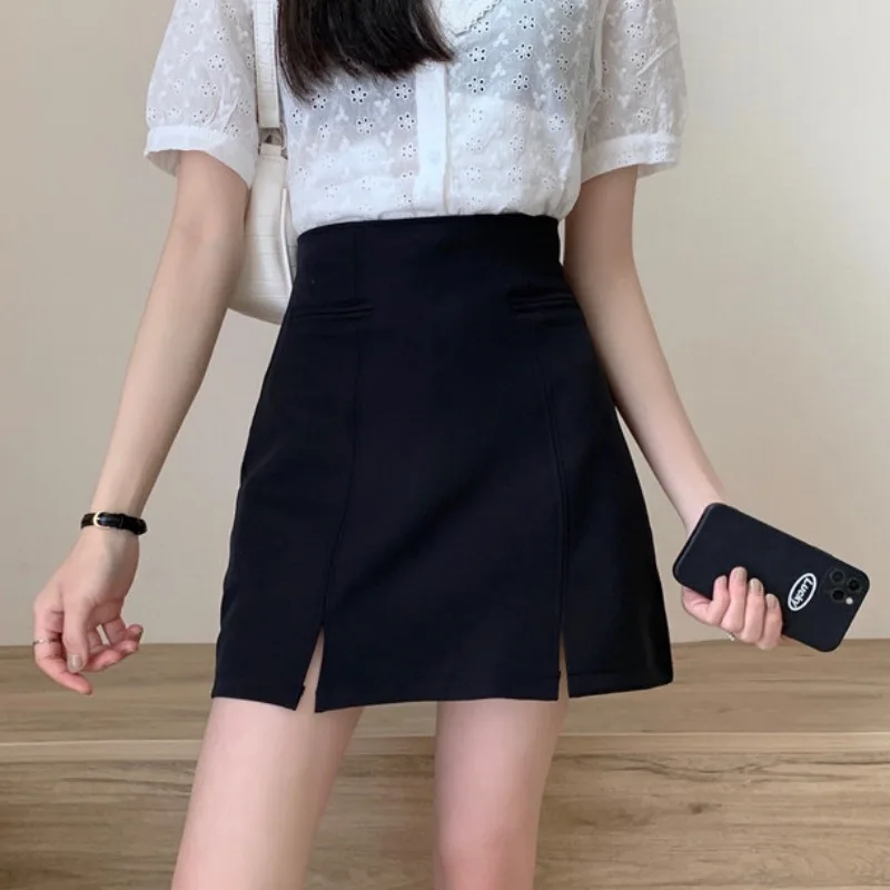 Spring and summer 2021 new a-line skirt Korean version of the wild thin short skirt high waist split hip skirt
Spring and summer 2021 new a-line skirt Korean version of the wild thin short skirt high waist split hip skirt