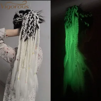 Vigorous Long Jumbo Braiding Hair for Afro American Women 24 Inches Glowing Synthetic Braiding Hair Shining Hair in the Darkness
Vigorous Long Jumbo Braiding Hair for Afro American Women 24 Inches Glowing Synthetic Braiding Hair Shining Hair in the Darkness