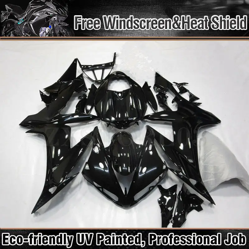 ZXMT Matte Black Gloss Black Fairing Kit for Yamaha YZF R1 2004 2005 2006 ABS Injection Bodywork UV light curing paint
ZXMT Matte Black Gloss Black Fairing Kit for Yamaha YZF R1 2004 2005 2006 ABS Injection Bodywork UV light curing paint