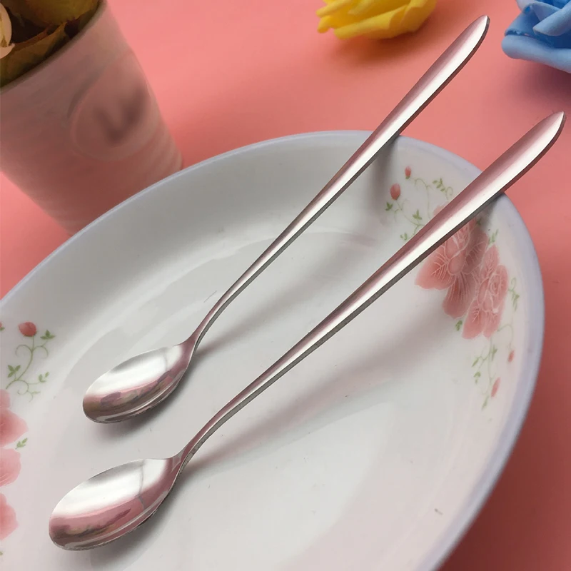 2 Pcs Long Handled Stainless Steel Coffee Spoon Ice Cream Dessert Tea Spoon For Picnic Kitchen Tableware Accessories Bar Tools
2 Pcs Long Handled Stainless Steel Coffee Spoon Ice Cream Dessert Tea Spoon For Picnic Kitchen Tableware Accessories Bar Tools